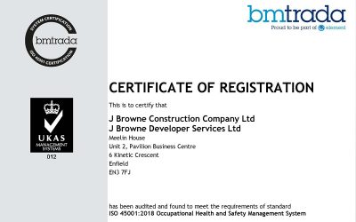 JBDS wins ISO 45001 Certification